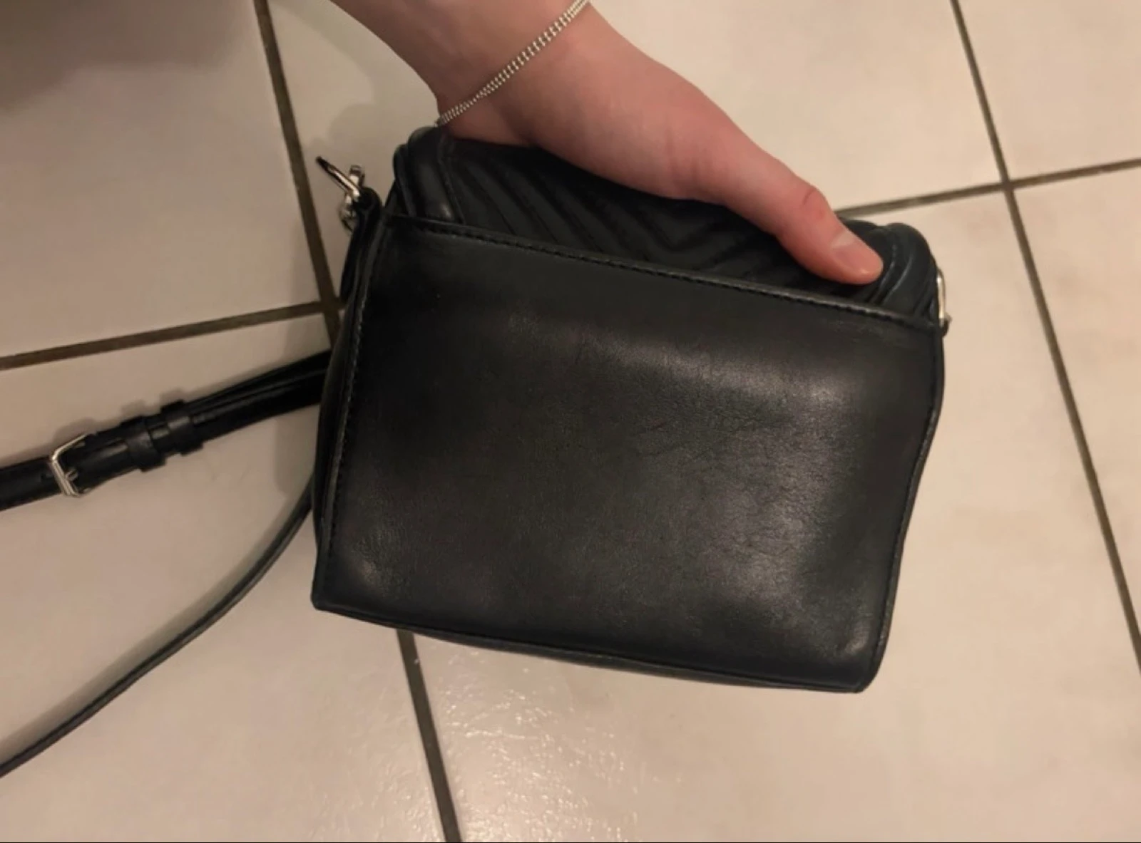 Bolsa de couro transversal Karl Lagerfeld – photo 2